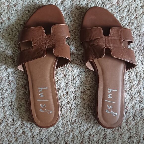 French Sole Alibi Sandal in Cognac Leather size 6.5 - Picture 5 of 12